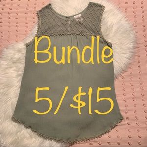 Knox Rose • sleeveless boho top sz M